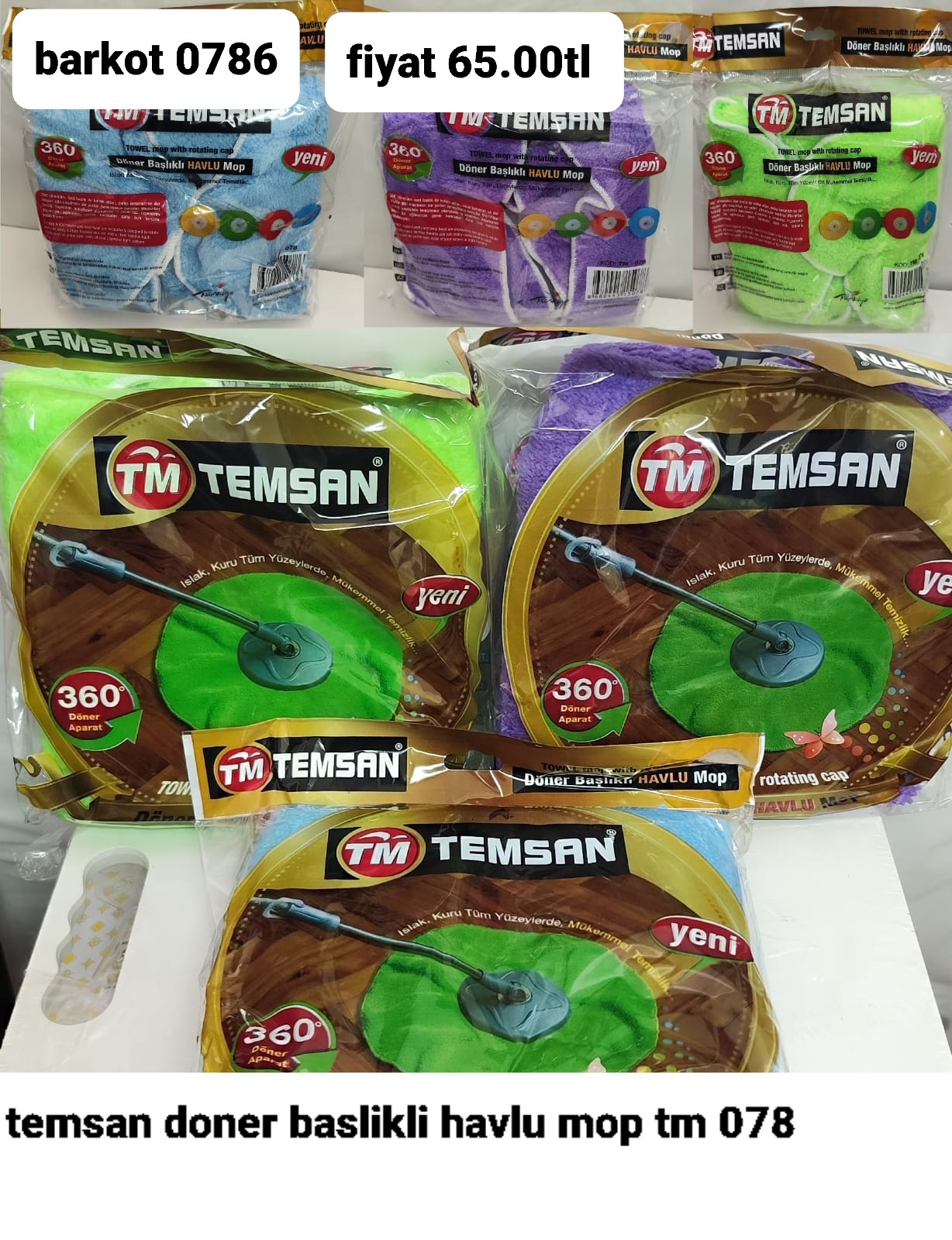 TEMSAN DÖNER BAŞLIKLI MOP 0786