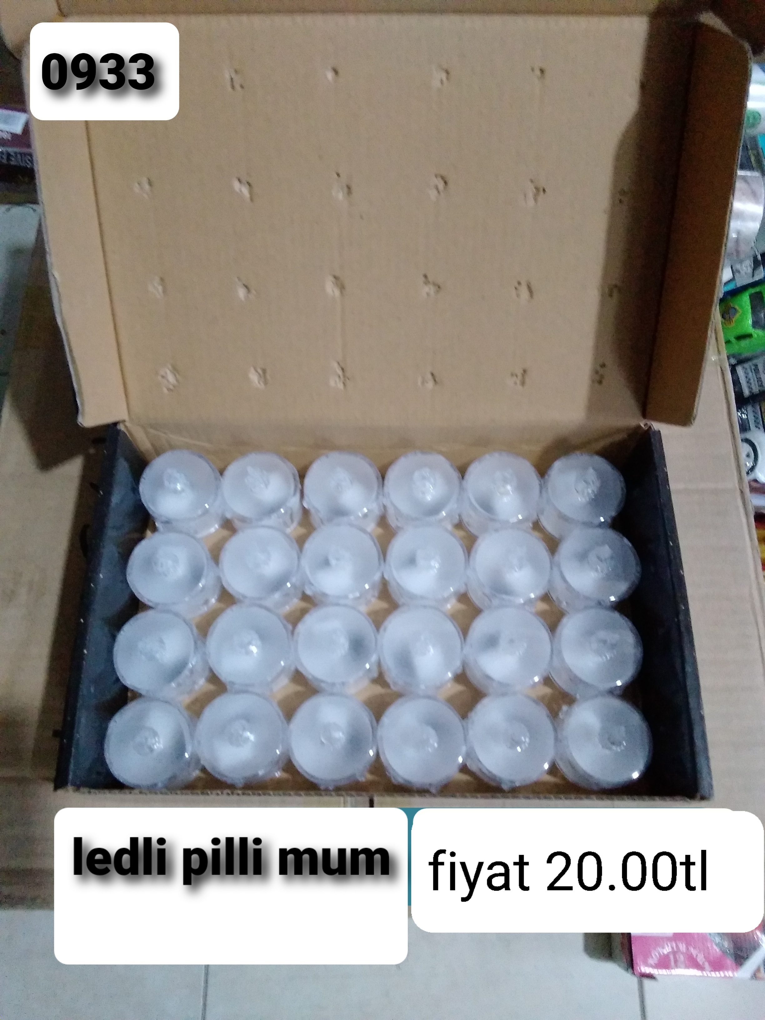 LEDLİ PİLLİ MUM 0933