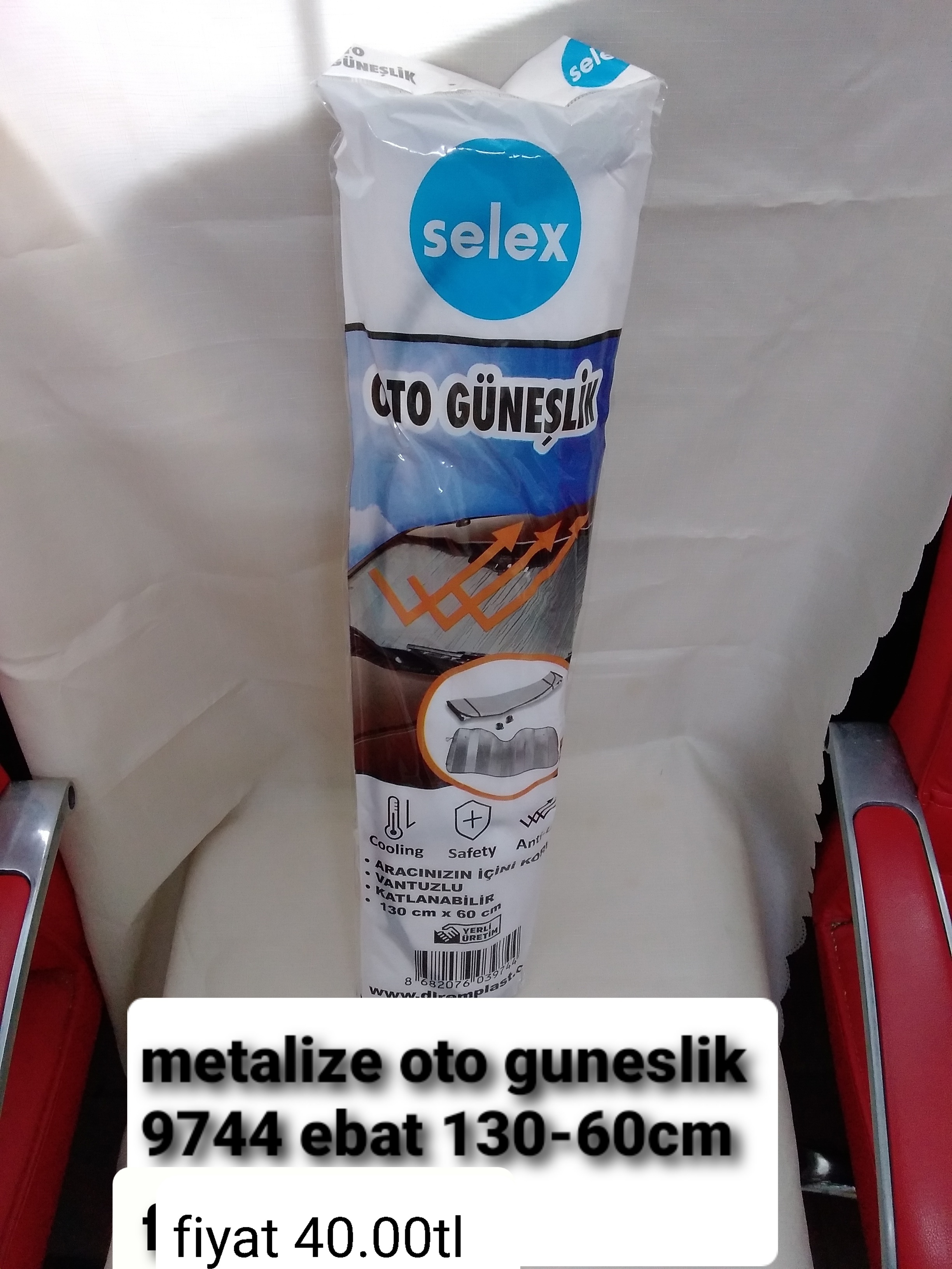METALİZE OTO GÜNEŞLİK  130-160 CM 