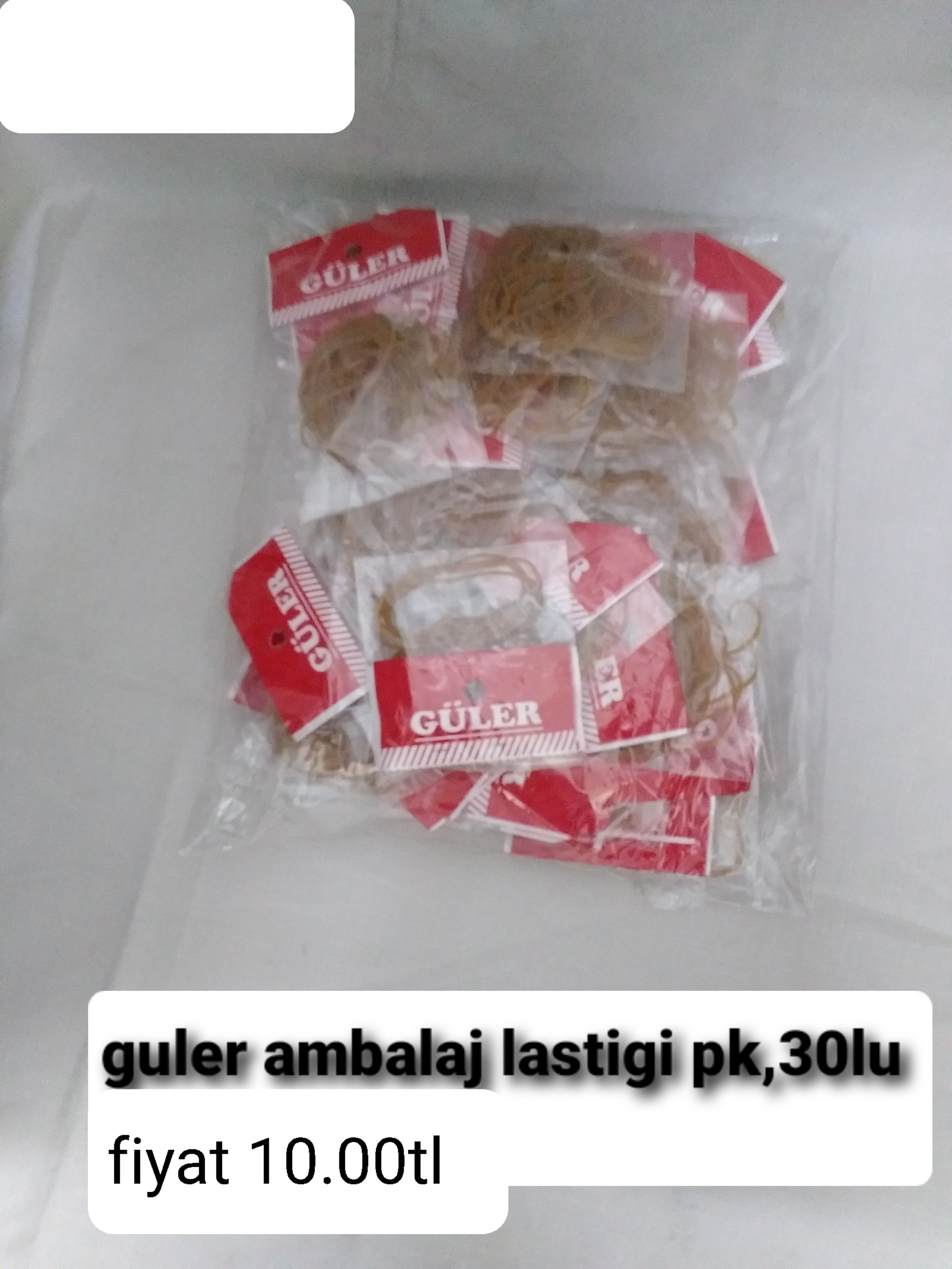 GÜLER AMBALAJ LASTİĞİ PK 30LU 
