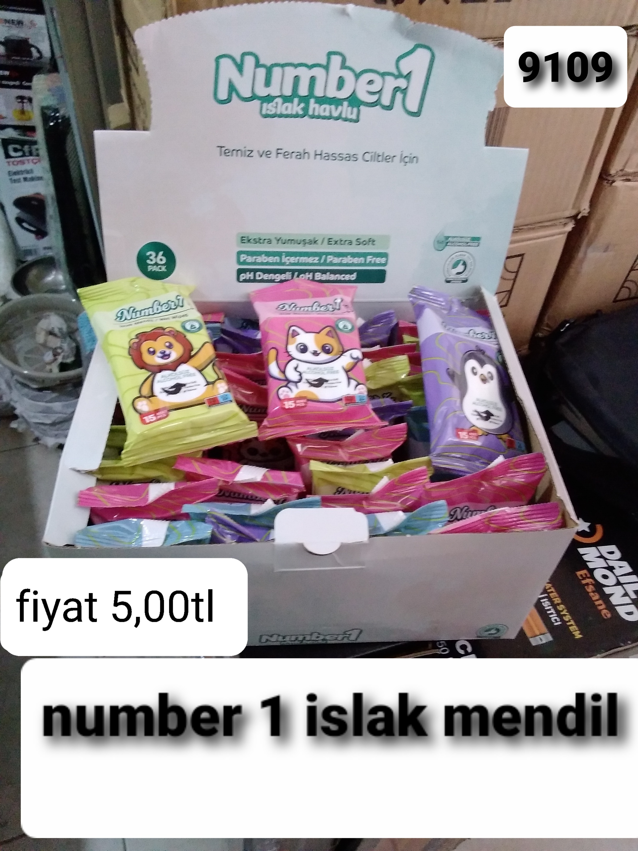 NUMBER 1 ISLAK MENDİL 9109