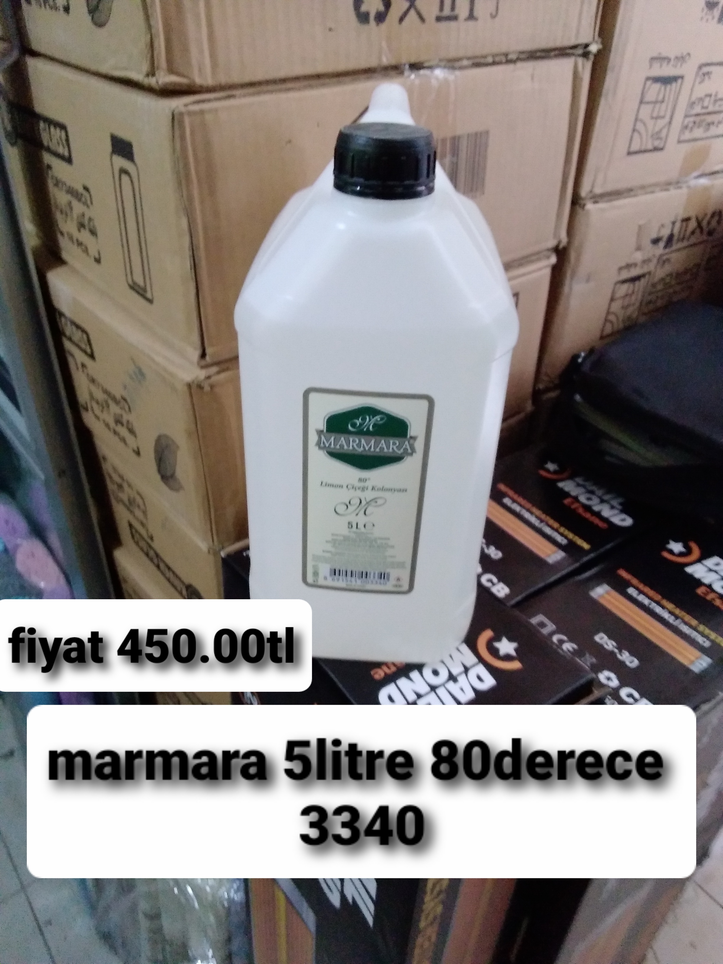 MARMARA 5 LİTRE 80 DERECE 3340