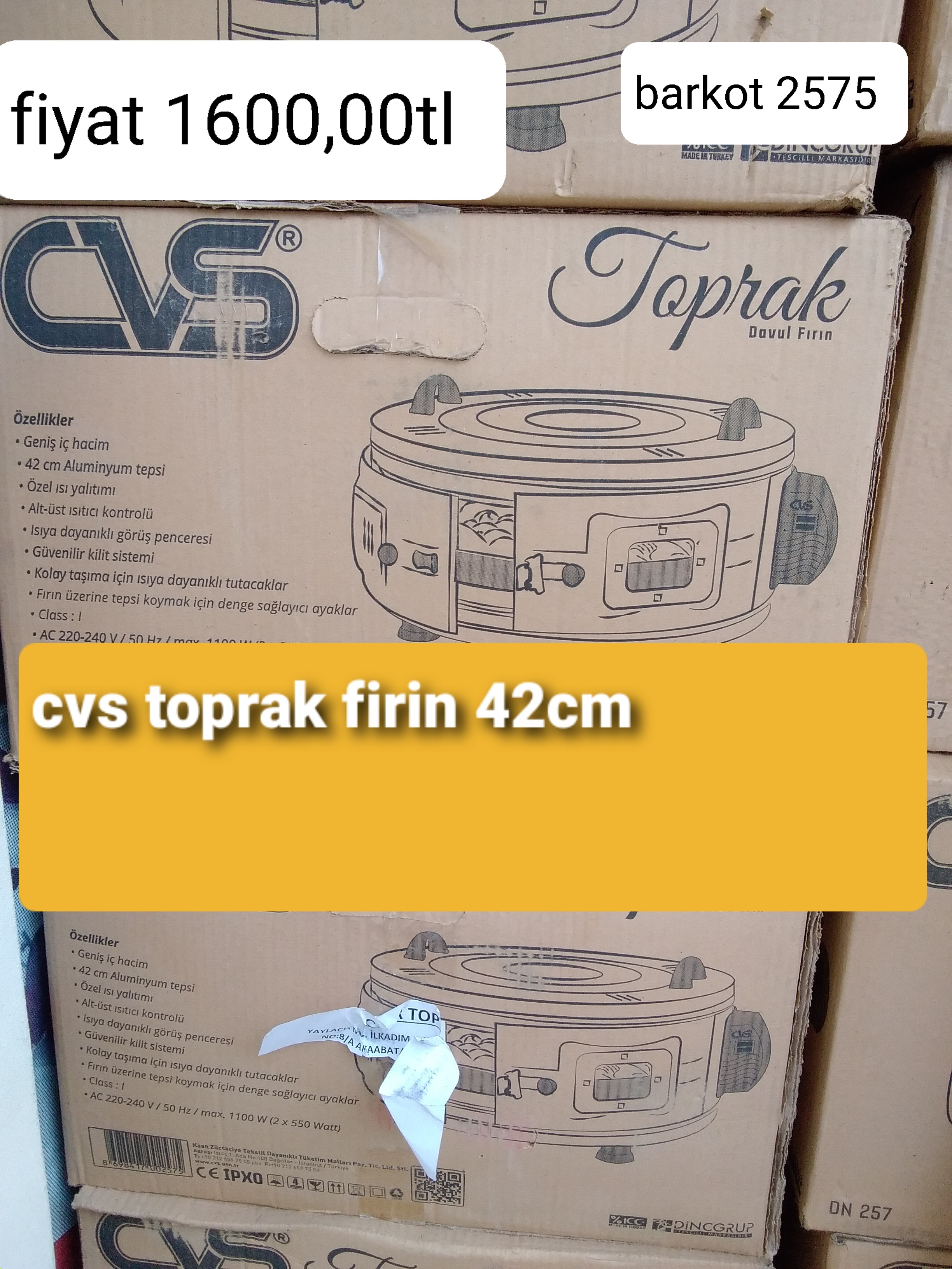 CVS TOPRAK FIRIN 42CM 2575