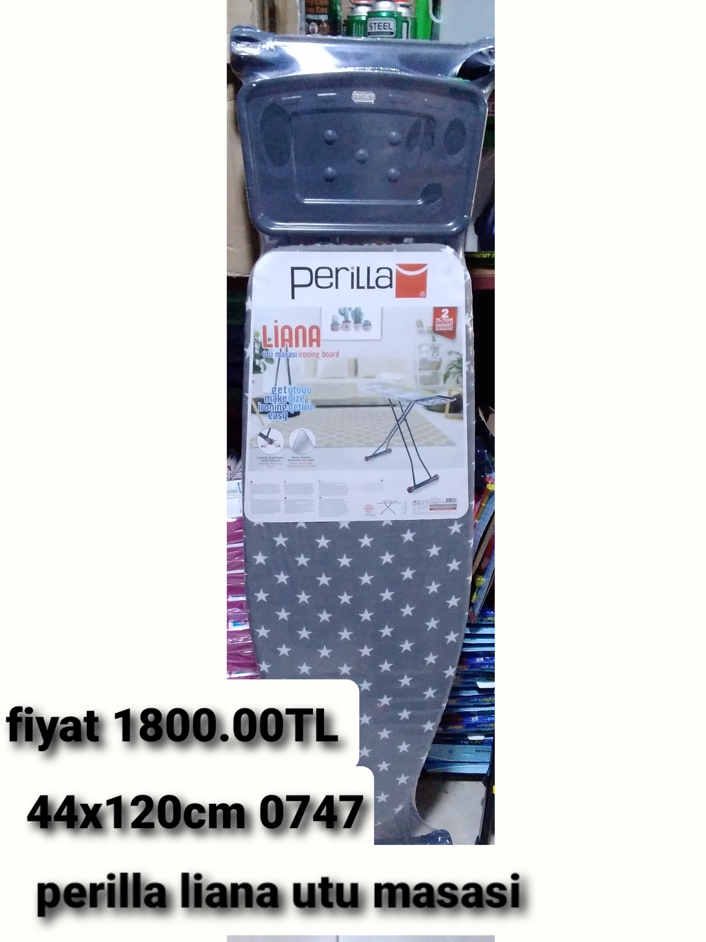 PERİLLA İLANA ÜTÜ MASASI 44*120 CM 0747