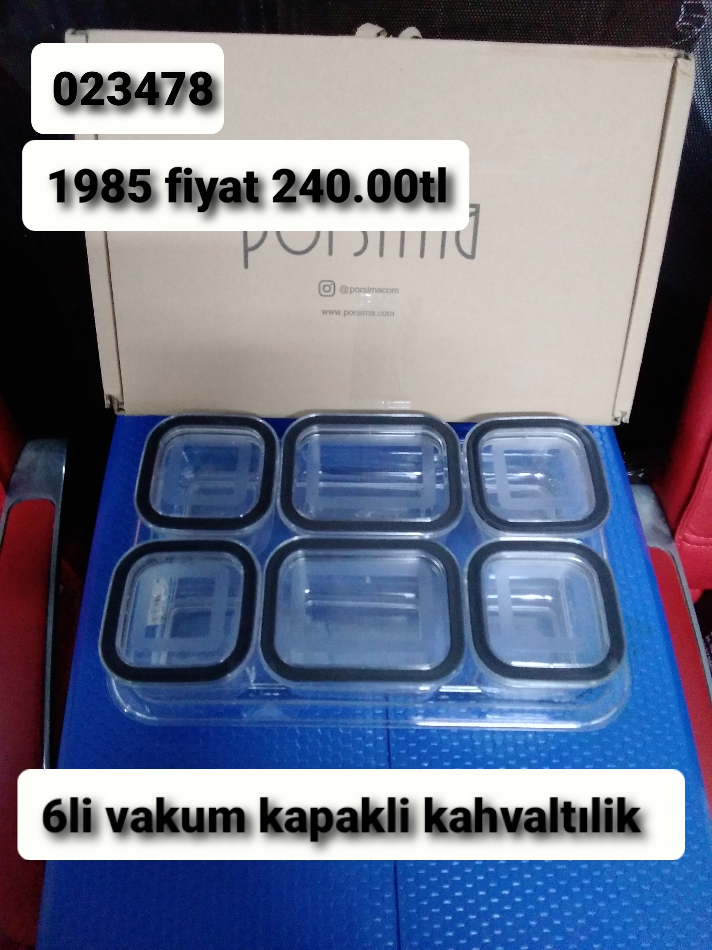 6 LI VAKUM KAPAKLI KAHVALTILIK 1985