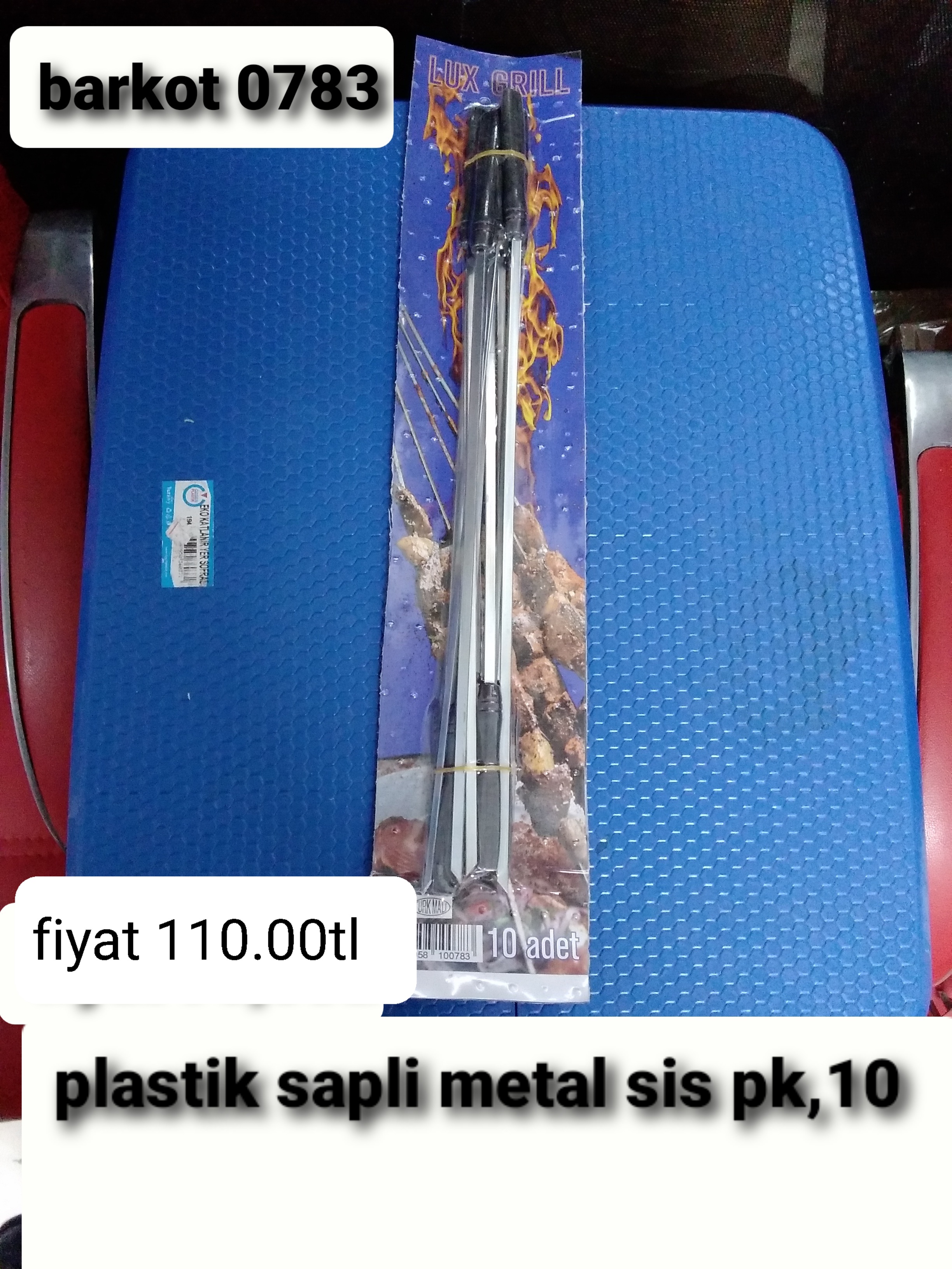 PLASTİK SAPLI METAL ŞİŞ 0783