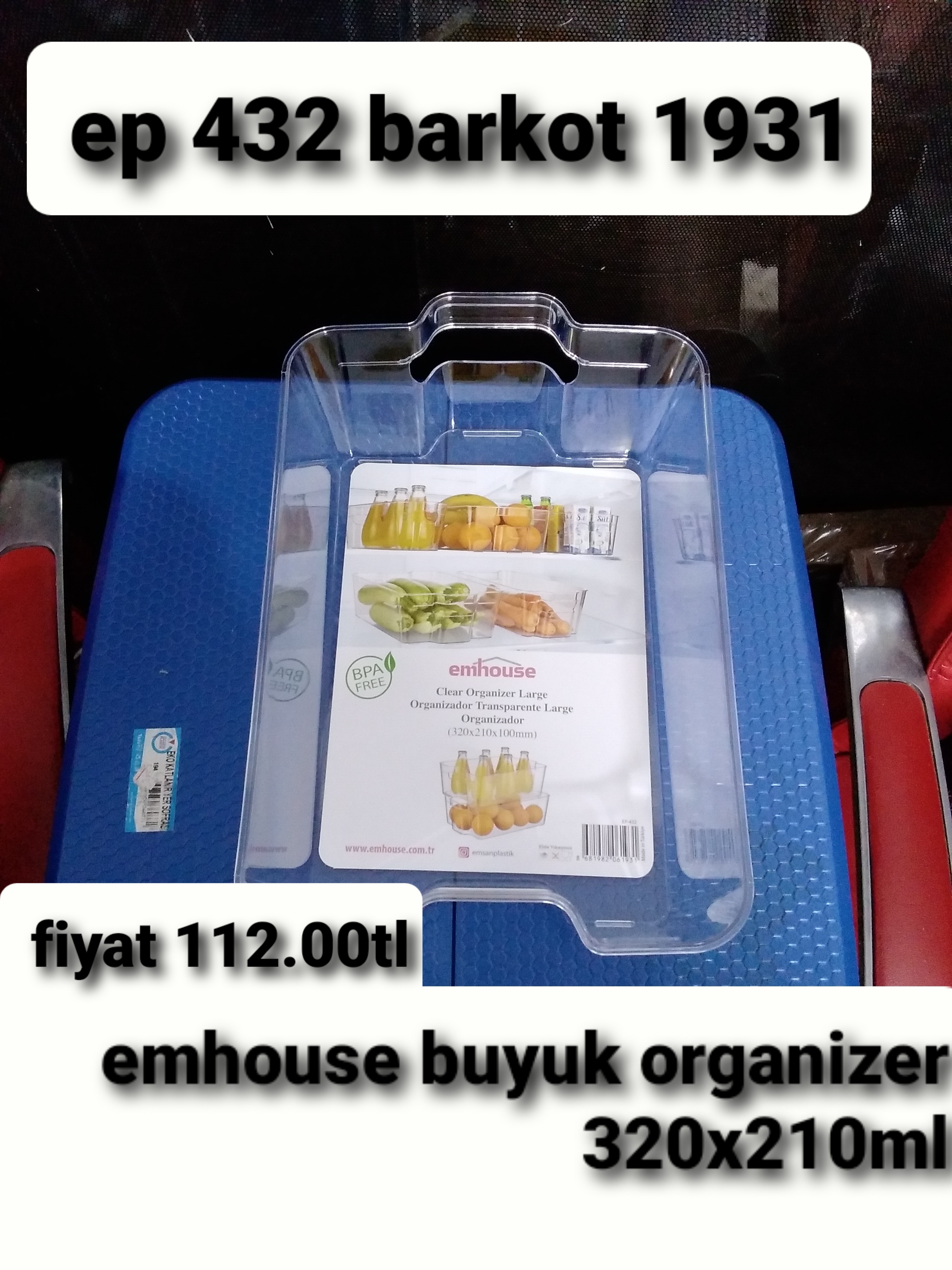 EMHOUSE BÜYÜK ORGANİZER 320*210ML 1931