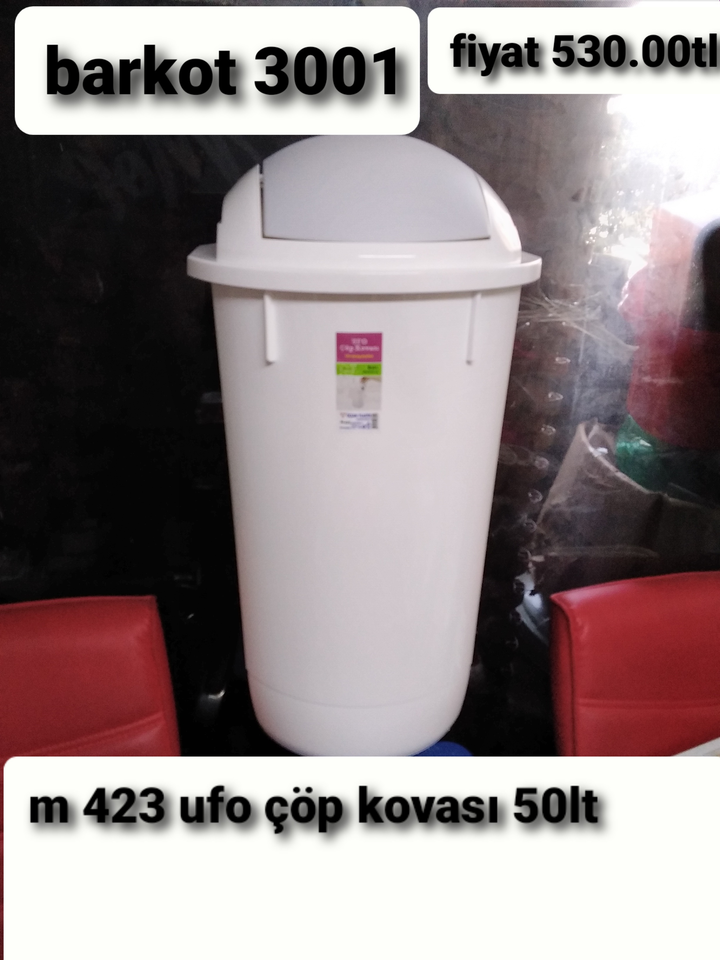 UFO ÇÖP KOVASI 50LT 3001